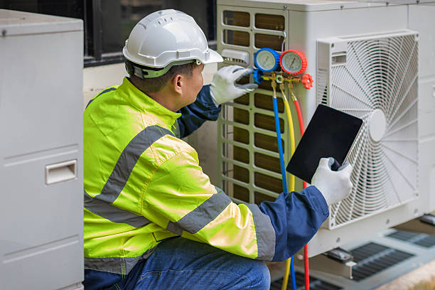 Professional Hvac Installation technician working in Salisbury, MA